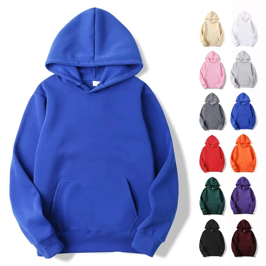 

Fashion solid color hooded sweatshirt suitable for both men and women Poleron Ombrefelpaomo autumn and winter hot selling top