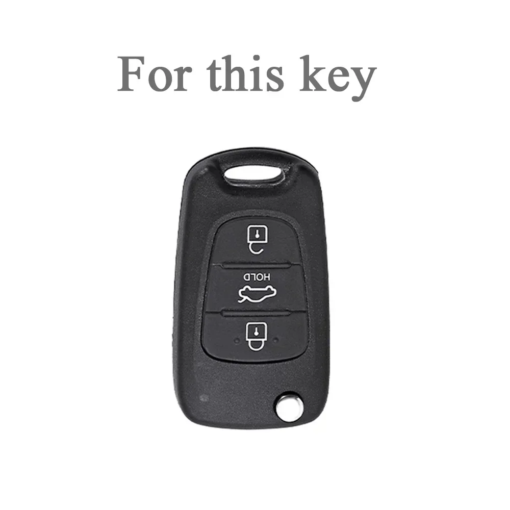 3 Buttons TPU Flip Folding Auto Key Case for Kia K2 K5 Rio 3 Picanto Ceed Cerato Sportage for Hyundai Remote Car Key Shell
