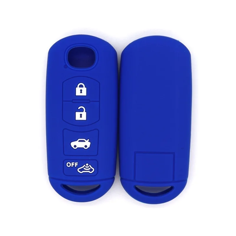 

Silicone Car Key Case for Mazda Smart 4-Button (with OFF Key) - Protective Key Pouch, Anti-Scratch Automotive Key Accessories