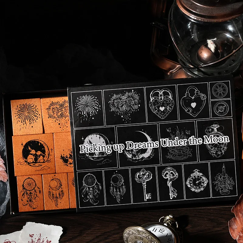 16 سلسلة حكاية خرافية النوم، أختام الرياح المظلمة، مطبوعات زخرفية ذاتية الصنع لحساب اليد القديمة