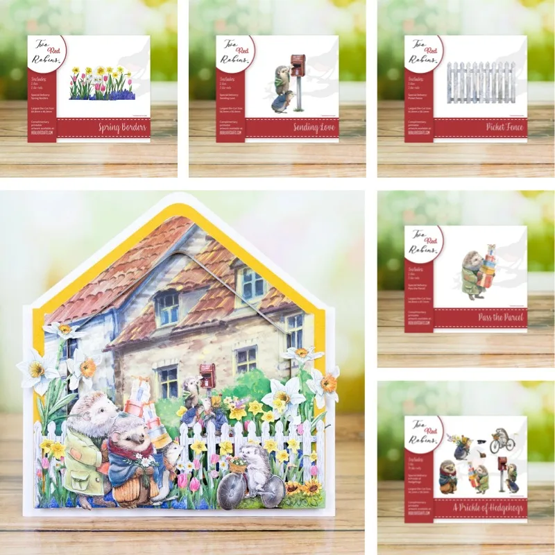 A Prickle of Hedgehogs Stanzformen für Scrapbook, Tagebuch, Dekoration, Schablone, Prägevorlage, DIY-Grußkarte, handgefertigt, 2026 neu