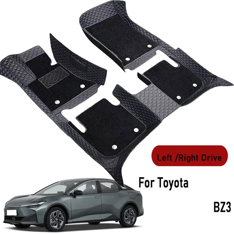 Car floor mats for Toyota BZ3 2023 2024-2025 Customauto foot Pads automobile carpet cover interior accessories