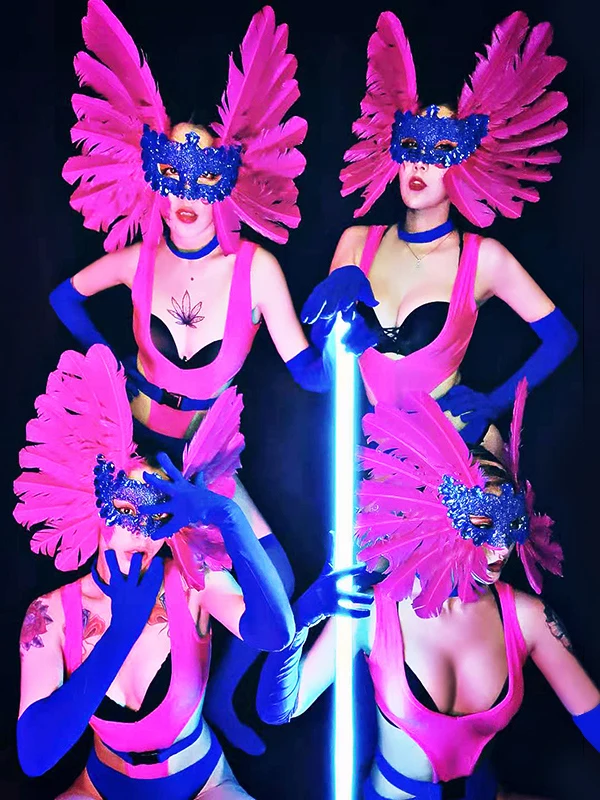 Promotion Dance Performance Costume Sexy Gogo Show Leading Lady Bar DJ Female Singer Stage Outfit New Model Dance Studio