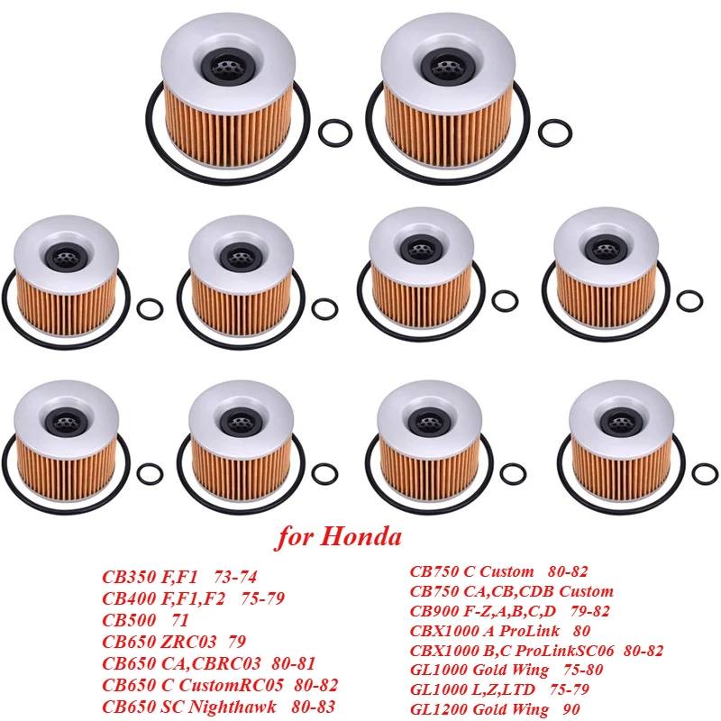 401 Motorcycle Oil Filter for Honda CB350 CB400 CB500 CB550 CB650 CB750 CB900 CB1000 CB1100 CBX1000 CBX1050 GL1000 GL1200