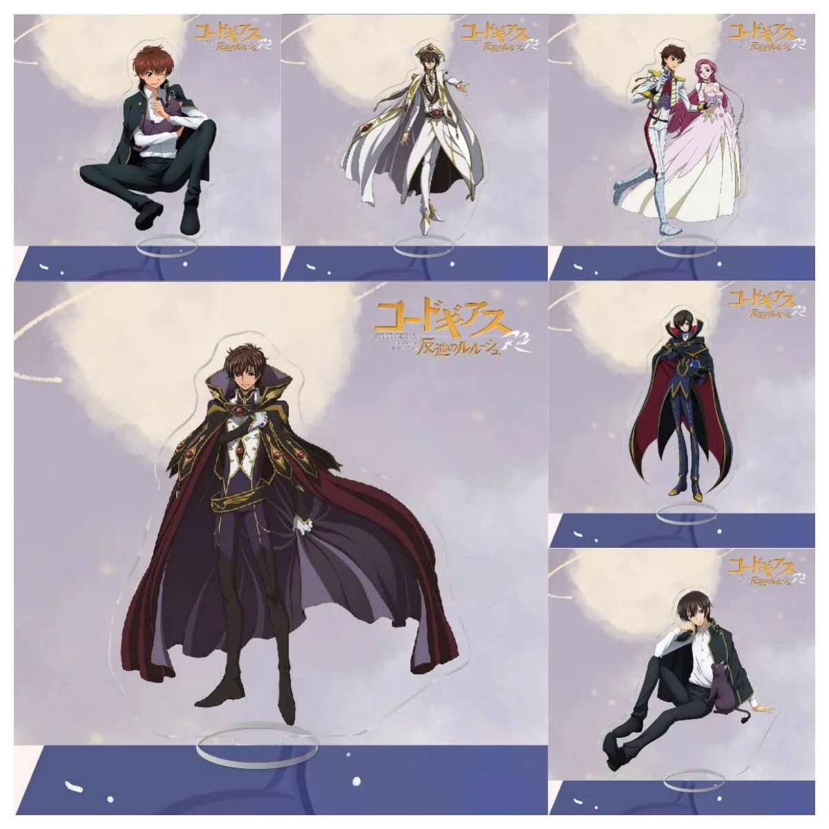 15cm charm Geass Anime Acrylic Stand Model Plate Decoration Desk Figure Display Fan Gift Animation Products keychain