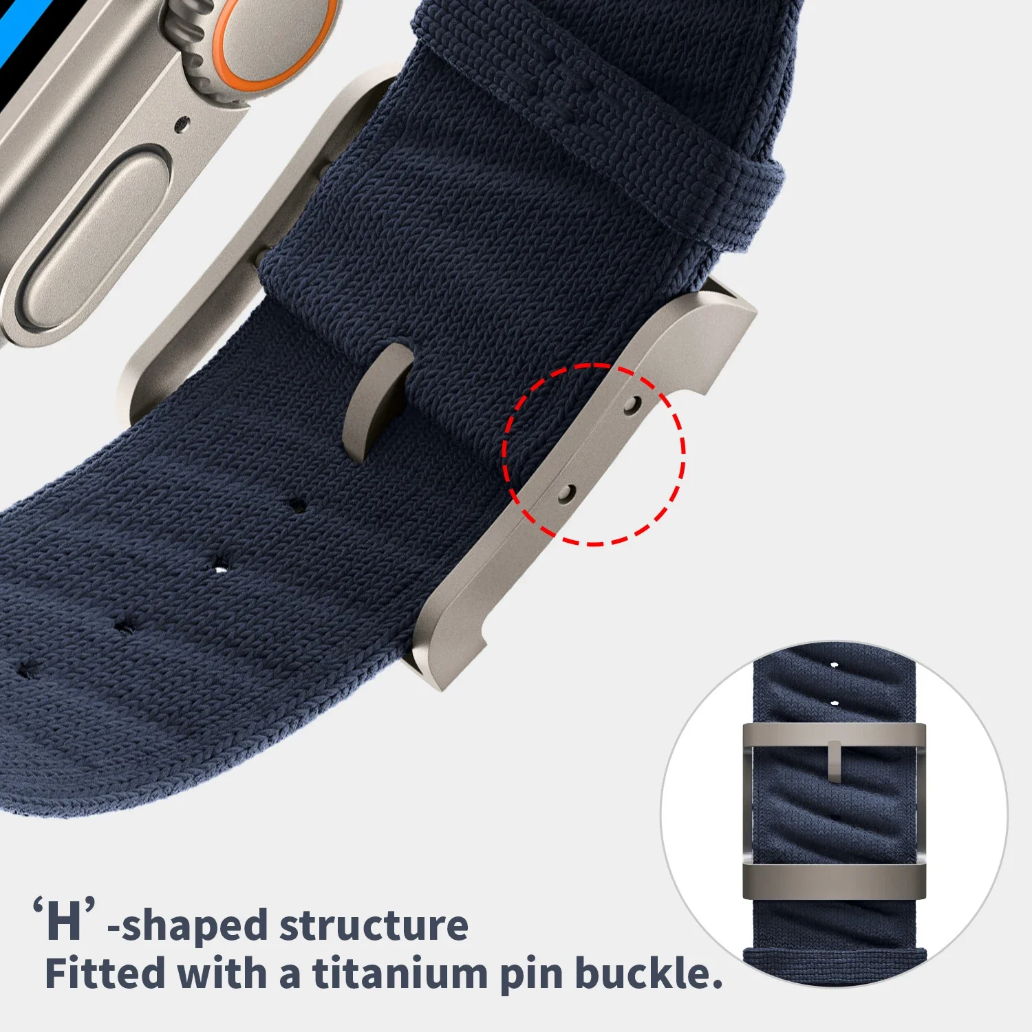 For Apple Watch Ultra 2 10 9 8 7 6 Strap 46MM 44MM 45MM 49MM En Mer Band Bleu Nuit For Apple Watch Series 10 46mm Sport Bracelet