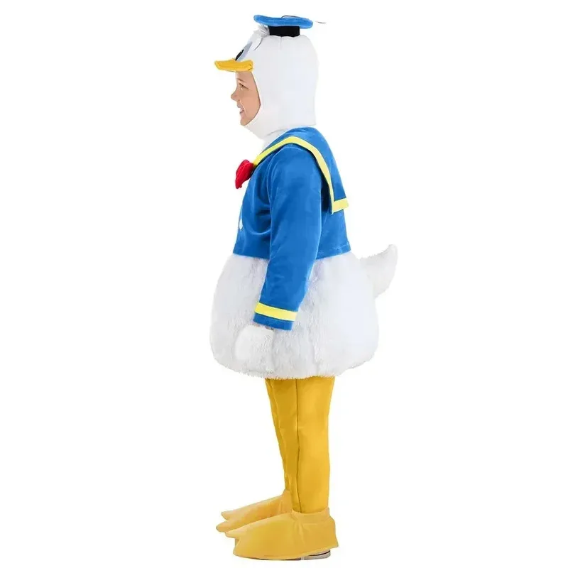 

New 2025 Anime Donald and Duck Cosplay Winter Warmth Kids Clothes Boys Girls Stage Performance Costume Christmas eqs9X