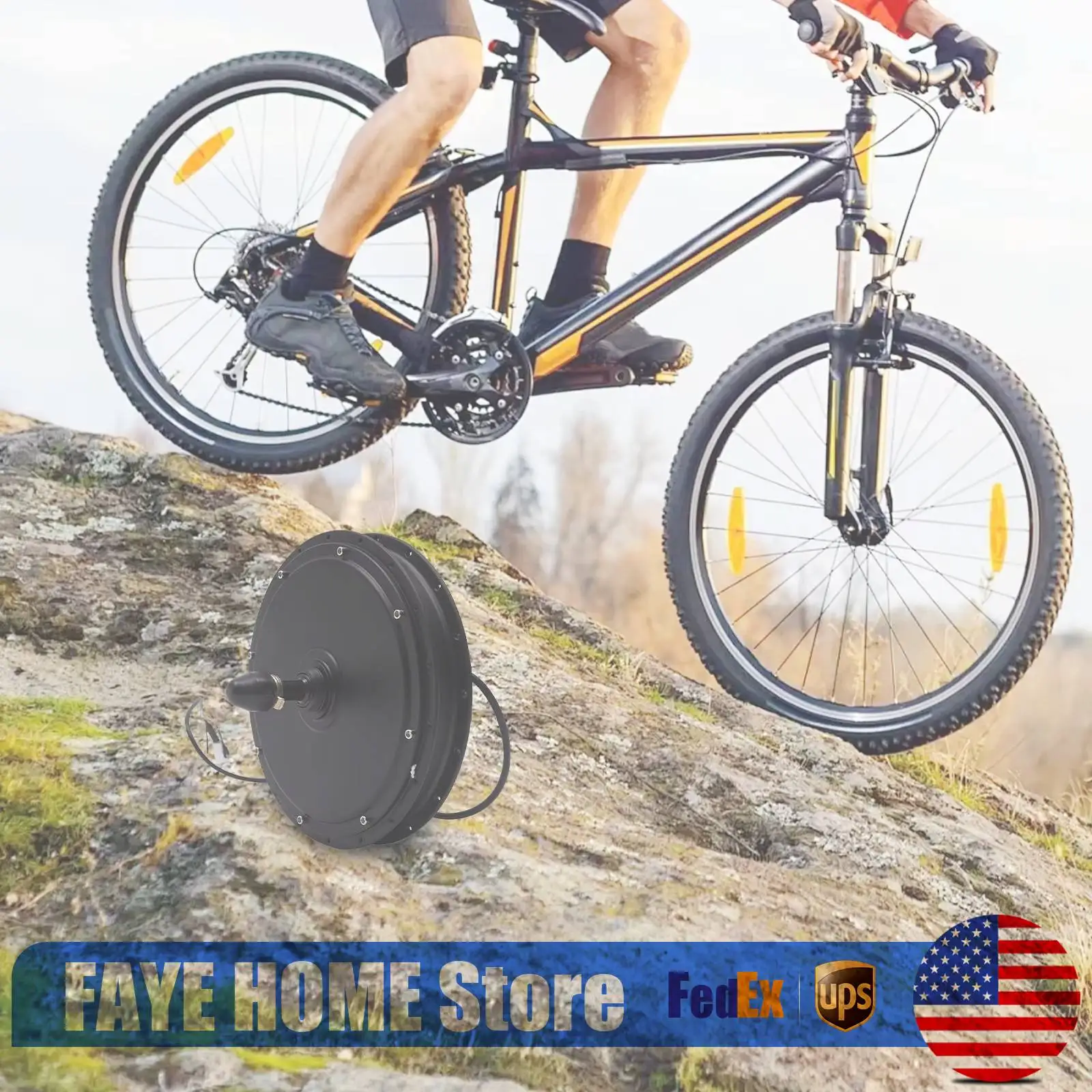 

Bike Brushless Gear, 48V 1000W Brushless Gearless Hub Motor Kit, Electric Bike Conversion Motor