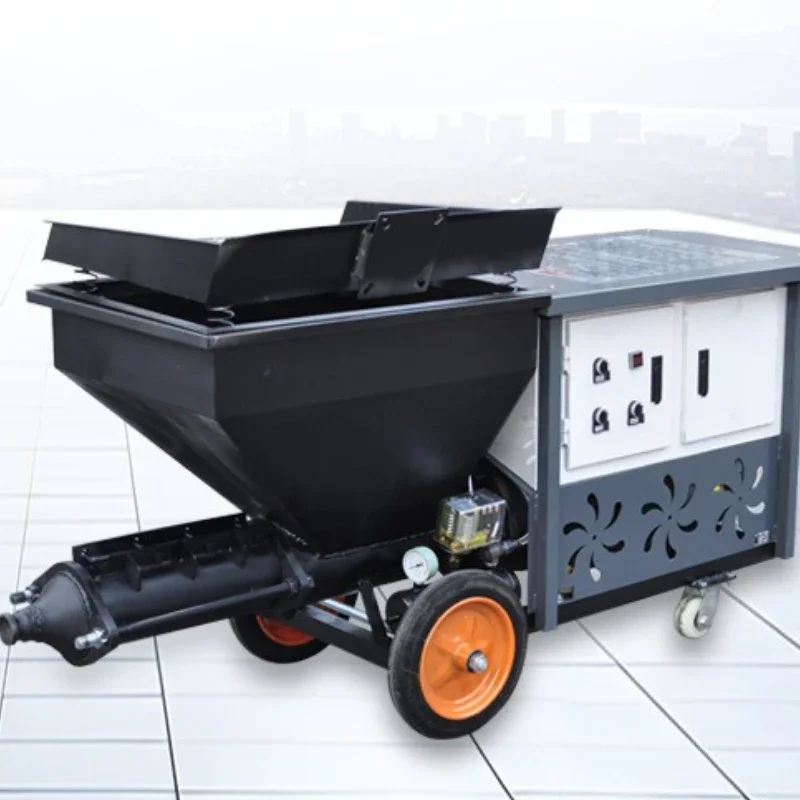 Cement mortar spraying machine, small shotcrete pulling machine