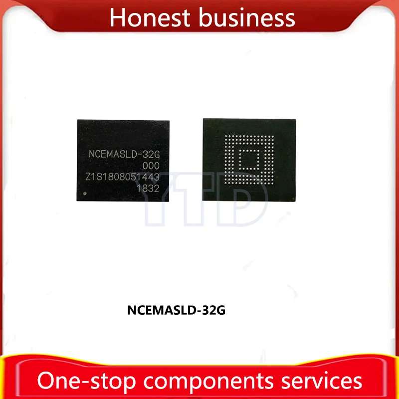 100% Working 1 Piece NCEMASLD-32G 100% Quality EMMC BGA153 32G Chip Mobile Phone Hard Disk Memory Computer Storage NCEMASLD 32GB