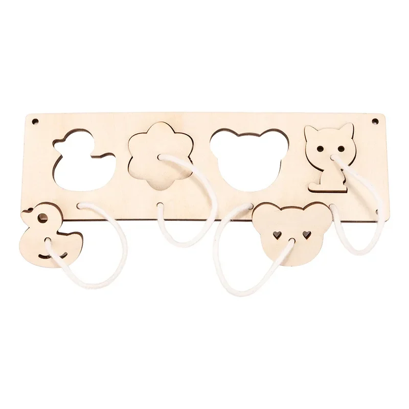 New DIY Wooden Montessori Busy Board Animal Chip Accessories Puzzle Toy Music Hourglass Gear  Educational Toy for Children Gifts