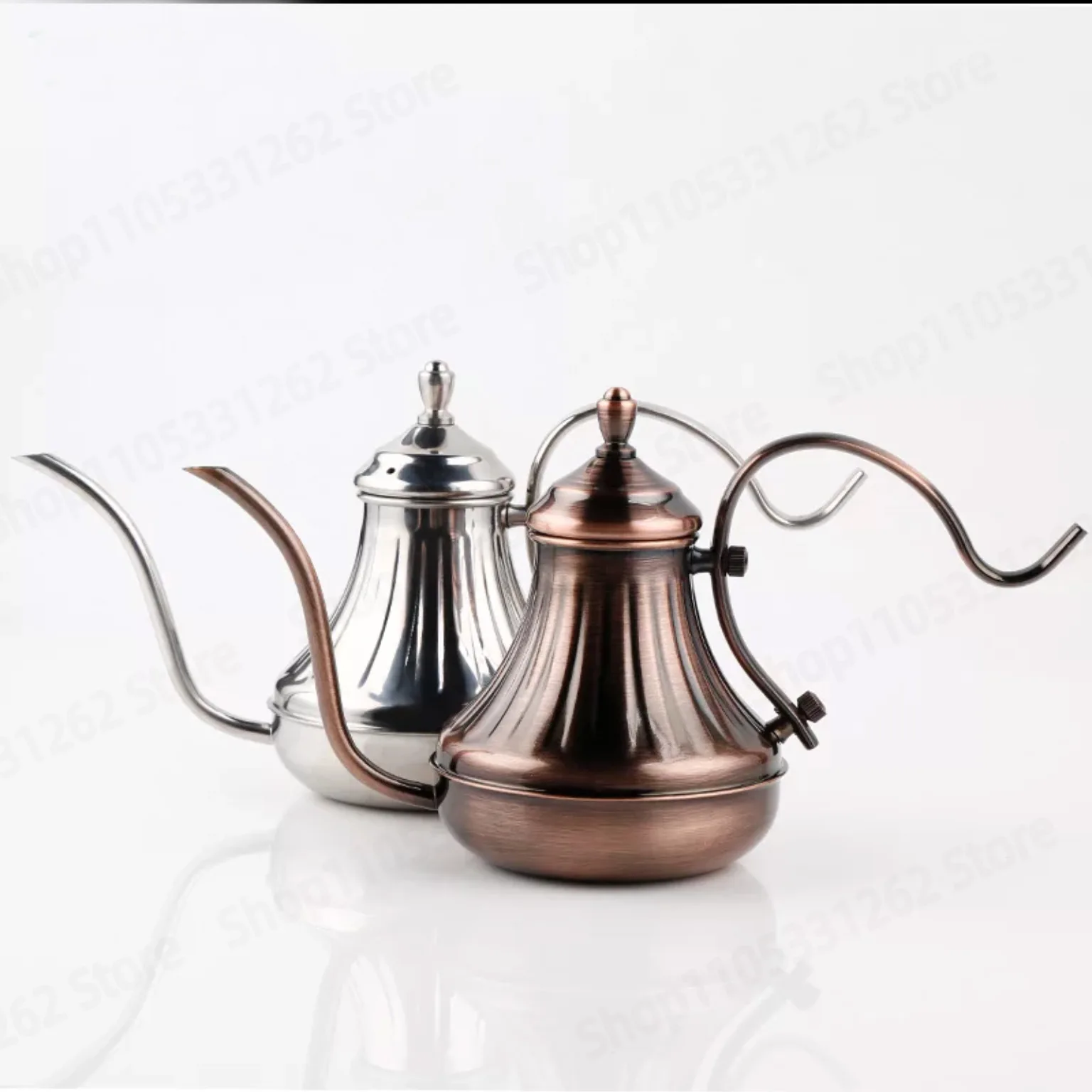 304 Stainless Steel Pour-Over Kettle Long Spout Drip Coffee PotHand Brew Gooseneck