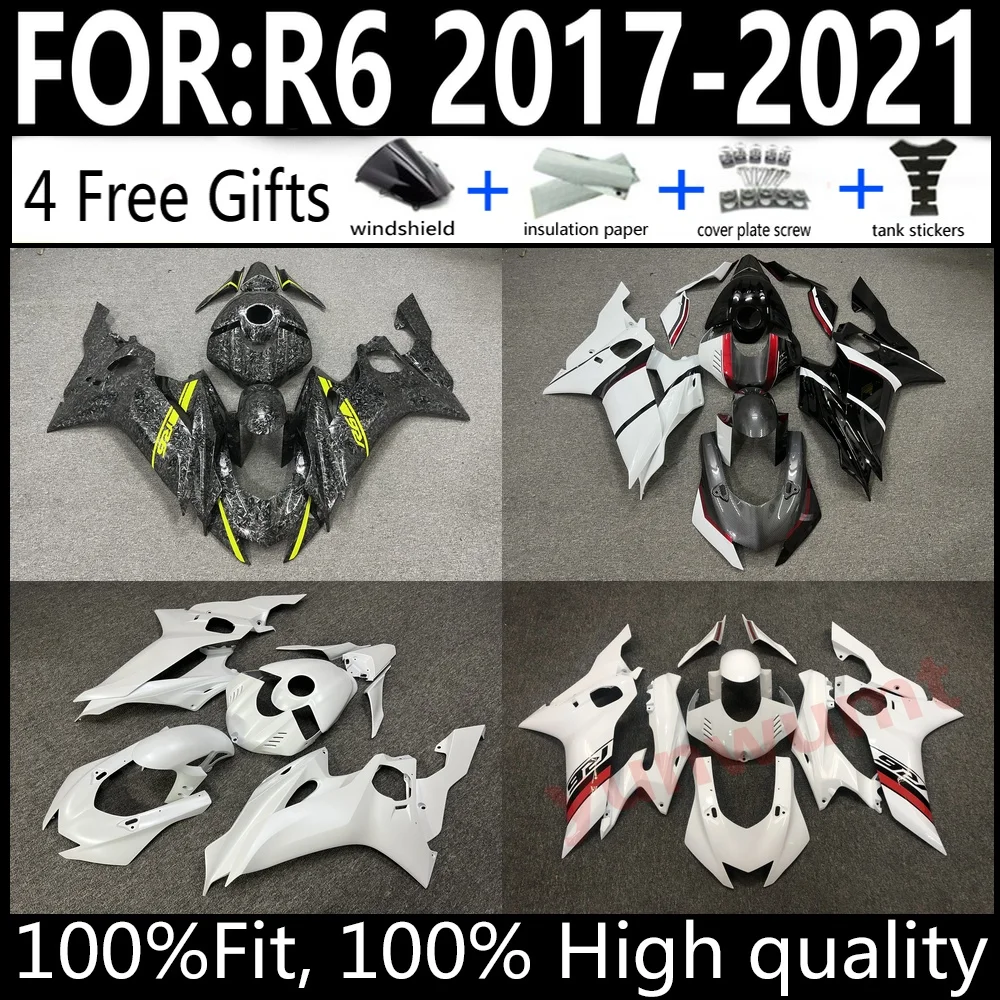 

Yamaha R6 2017-2021 Full Fairing Kit 17 18 19 20 21 Motorcycle Bodywork Injection Set
