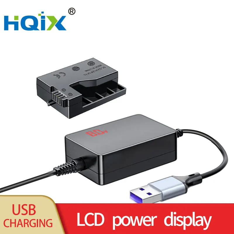 HQIX for Canon EOSKiss X4 X5 X6 EOS RebeI T2i T4i T5i T3i EOS 650D 550D 600D 700D Camera ACK-E8 Virtual Battery USB Power Ad