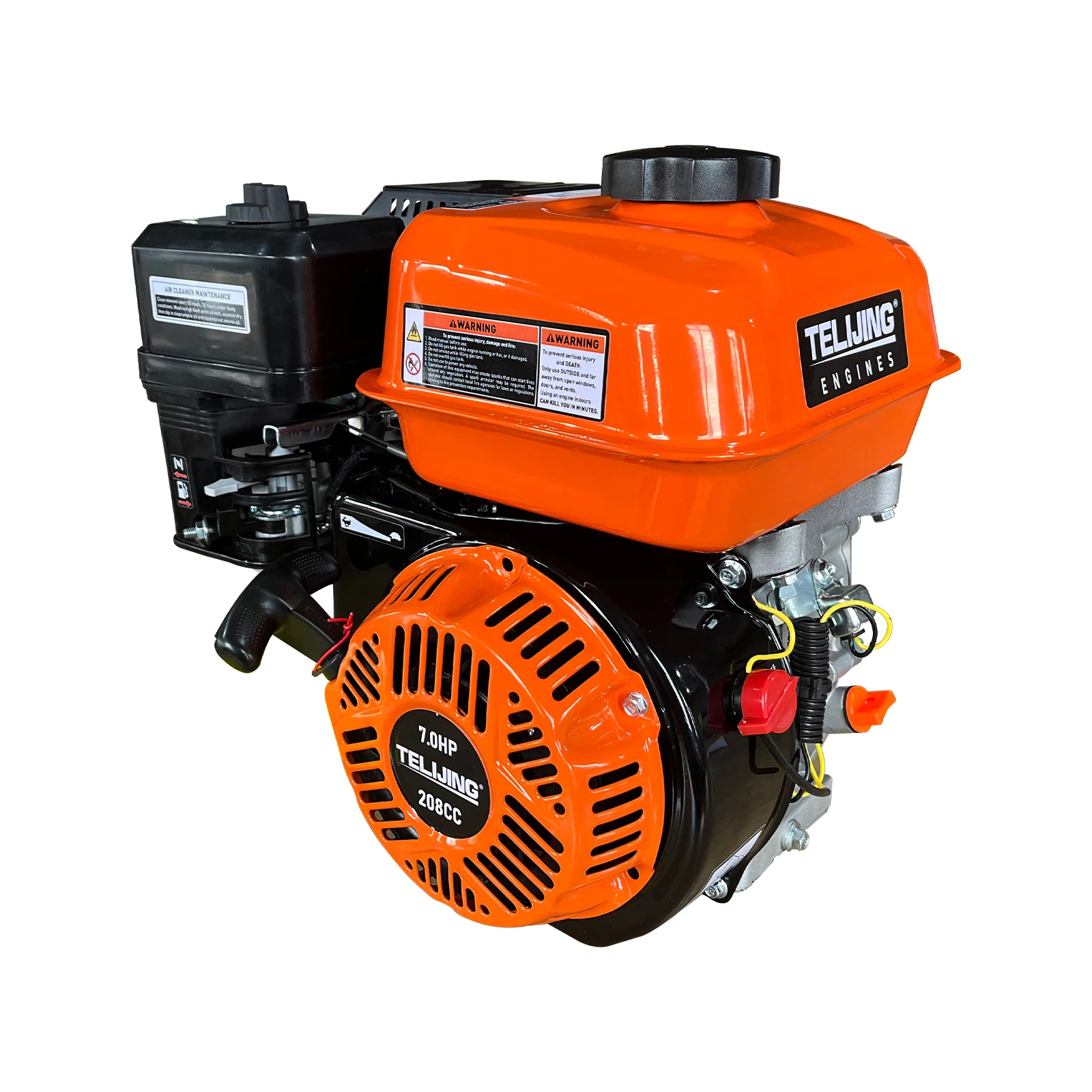 Low Speed 1800rpm With 1/2 Reducer OHV Factory Direct Sale 170F 7HP Petrol Single Cylinder Manual Agriculture  Engine