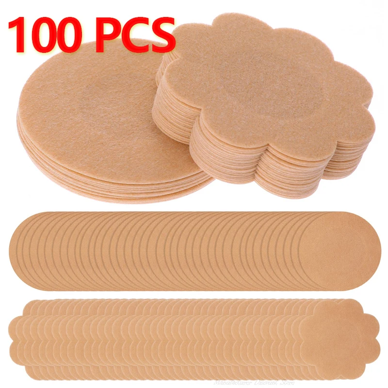 Women Nipple Sticker Disposable Invisible Chest Sticker Non-woven Bra Breast Patch Bra-less Pasties Pad Nipple Cover Stickers