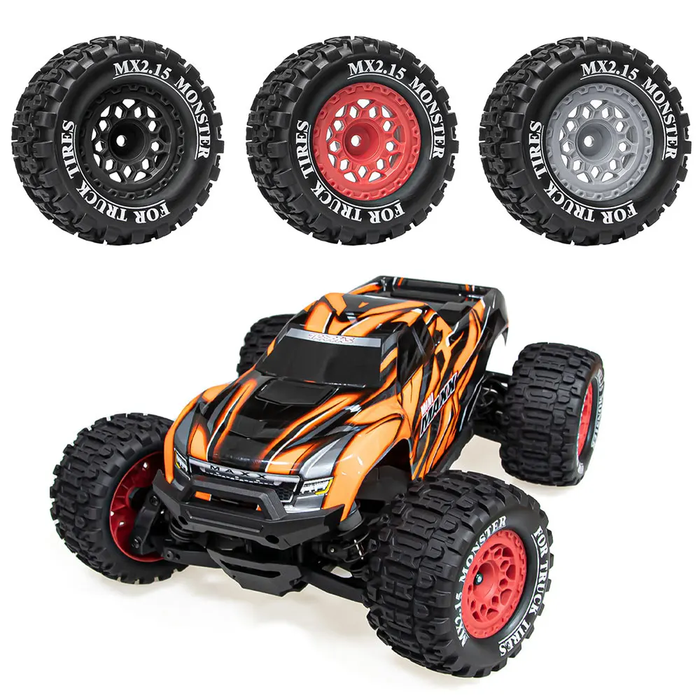 

Monster Truck Tire For 1/16 Traxxas mini MAXX mini XRT Traxxas1/16 E-Revo LOSI 1/18 Mini LMT MX2.15 4pcs/set A model