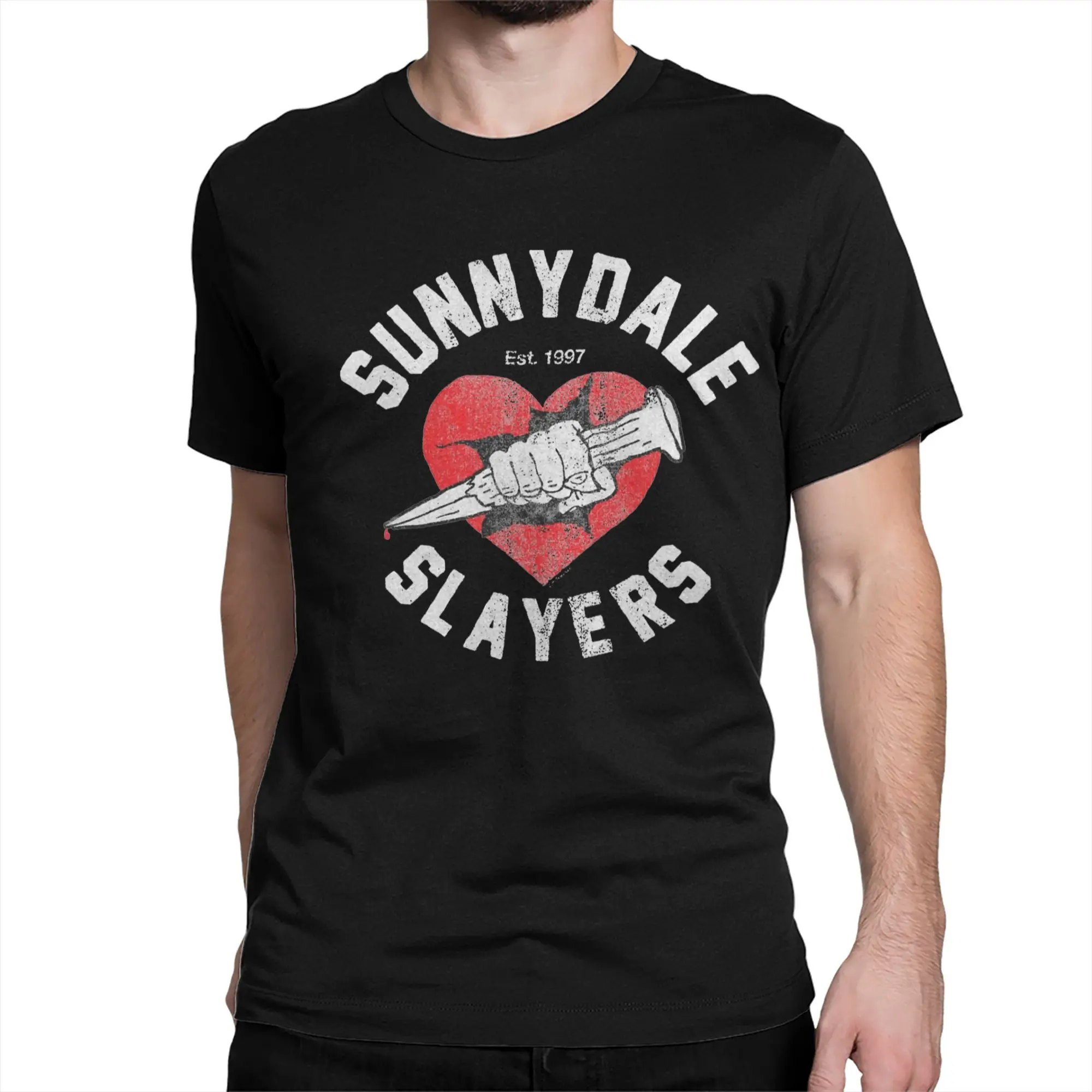 Buffy the Vampires Slayer Buffy the Vampire Slayer T-Shirts Men Women Sunnydale Slayers Cotton Tees Crewneck T Shirt Summer Tops