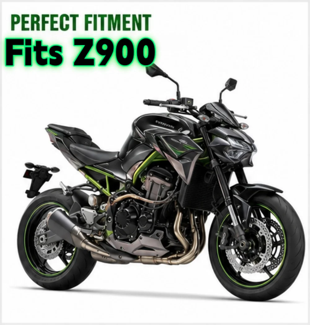 Burnt Titanium Stainless Steel Motorcycle Exhaust Mid Link Pipe Fit Kawasaki Z900 51mm Inlet Outlet Connect Tube With Clamp