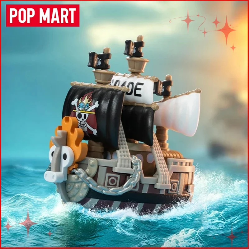 

POP MART ONE PIECE THE GRAND LINE SERIES АВТОМОБИЛЬСЬ Слепая коробка Анимированные украшения ПВХ GK Коллекции Рождественские подарки