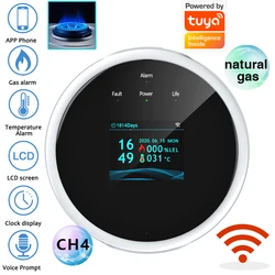2.4G WiFi Gas Alarm Sensor Combustible Gas Detector Works With Tuya/Smart Life APP Information Push For Home Alarm System