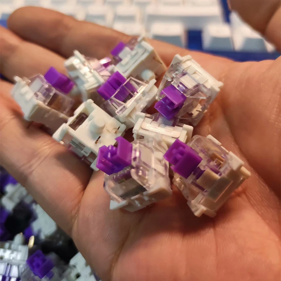 Outemu Switch Dustproof Linear Tactile Clicky Silent 3Pin مفاتيح للوحة المفاتيح RGB LED SMD Gaming متوافقة مع مفتاح MX