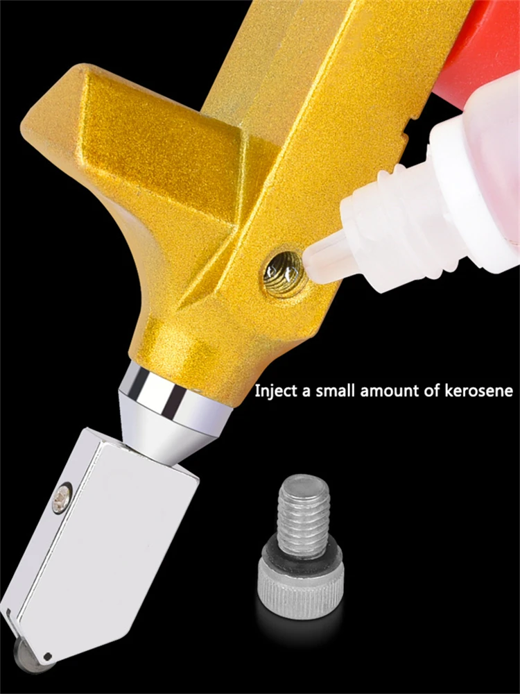 2 in 1 Glass Tile Cutter/Ceramic Tile Cutter Opener Breaker Cuts 3-15mm Thick Tile Wheel Diamond Roller Cutting Hand Tools