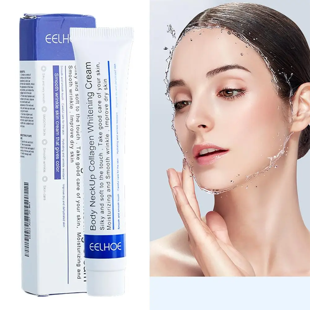 Collagen Neck Cream Anti-aging Whitening Moisturizing Tightening Neck Double Chin Reducer Fine Lines Skin Care Nourish Cream