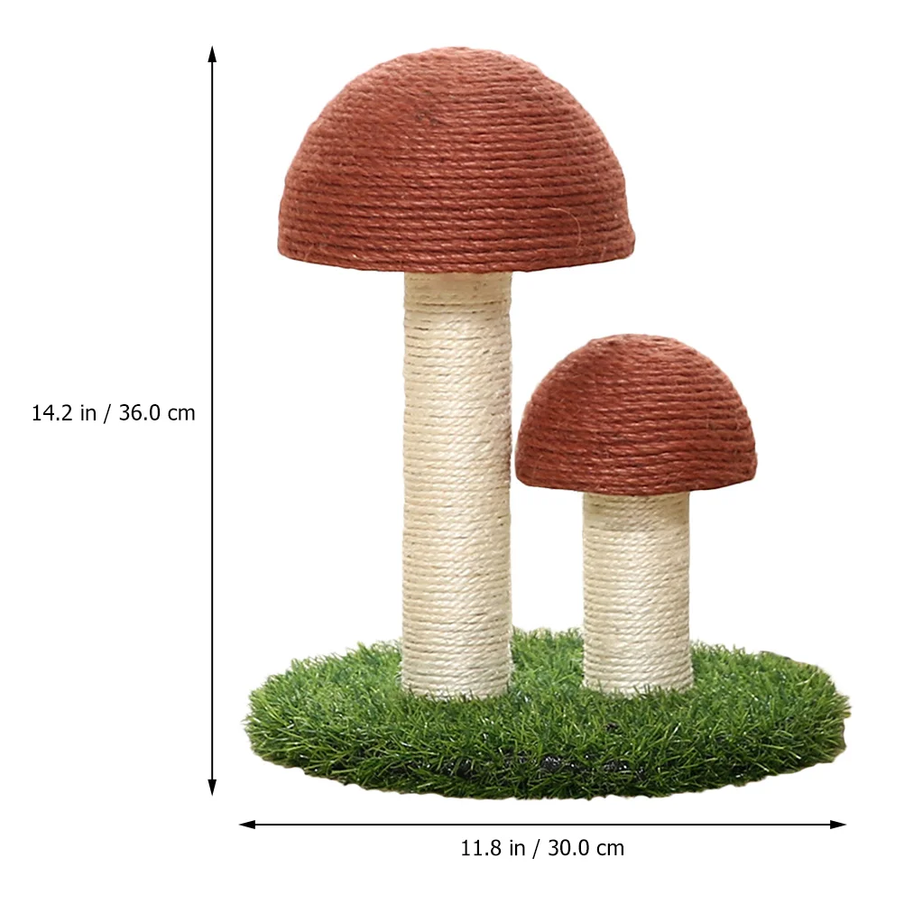 Peel and Stick Tile Sticker Cat Climbing Frame Watch Scratching Post Mushroom Shape Scratcher