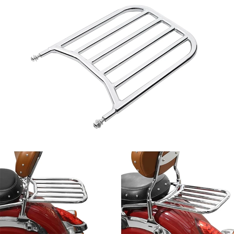 

Chrome Backrest Sissy Bar Luggage Rack for Indian Chieftain Chief Springfield Roadmaster Dark Horse Classic Vintage 2014-2019