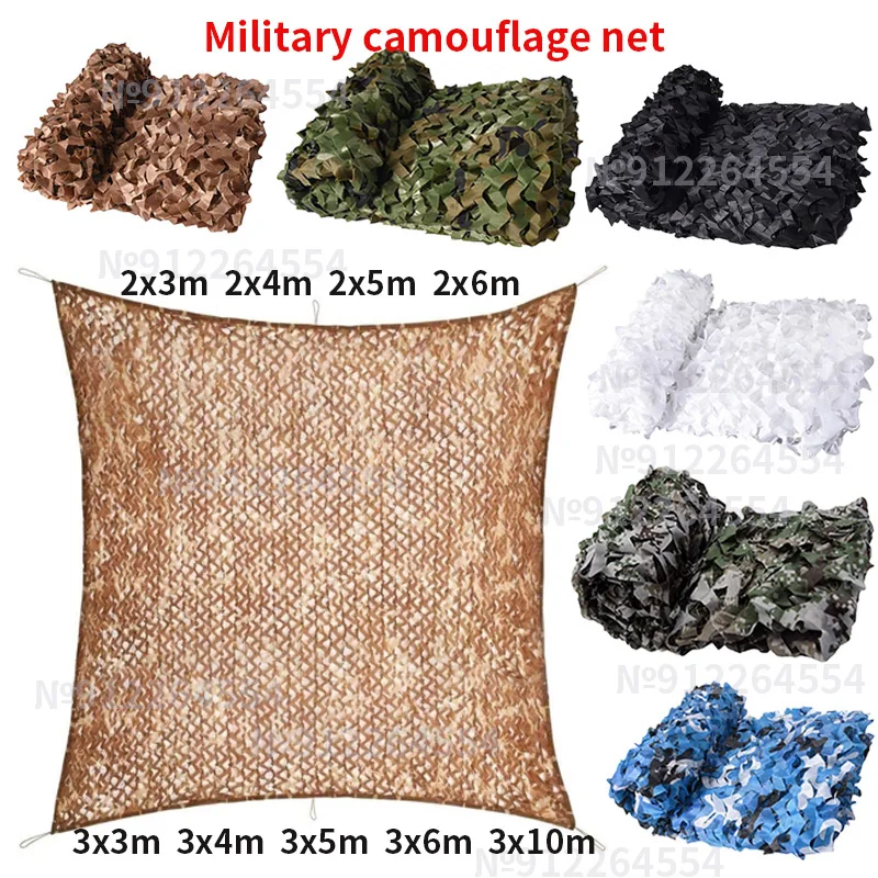 Camouflage Net Hunting Camouflage Net Garden Pavilion Net Car Awning White Blue Green Black Jungle Desert Color