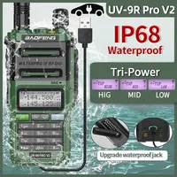 Baofeng UV 9R Pro v2 IP68 waterproof walkie talkie tri-power Type-C charger dual band Ham CB radio two way radio of UV 9R plus