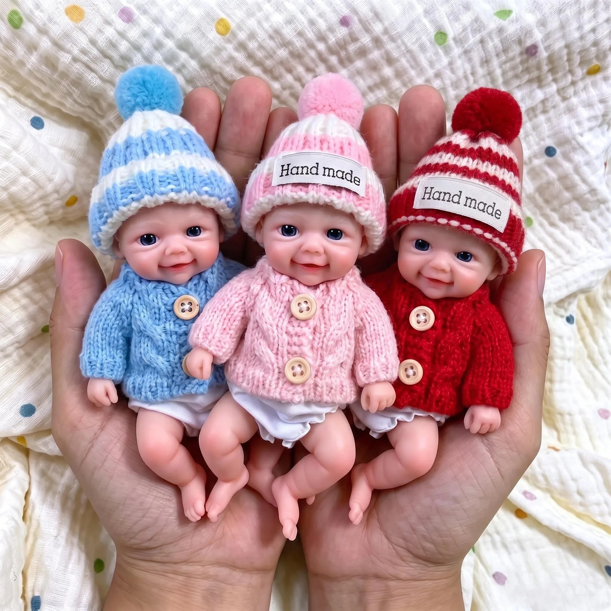 6-Zoll-Handpuppe Vivienne NPK, Vollständig aus Platin-Silikon, Superweich, Flexibel, Elastisches Spielzeug