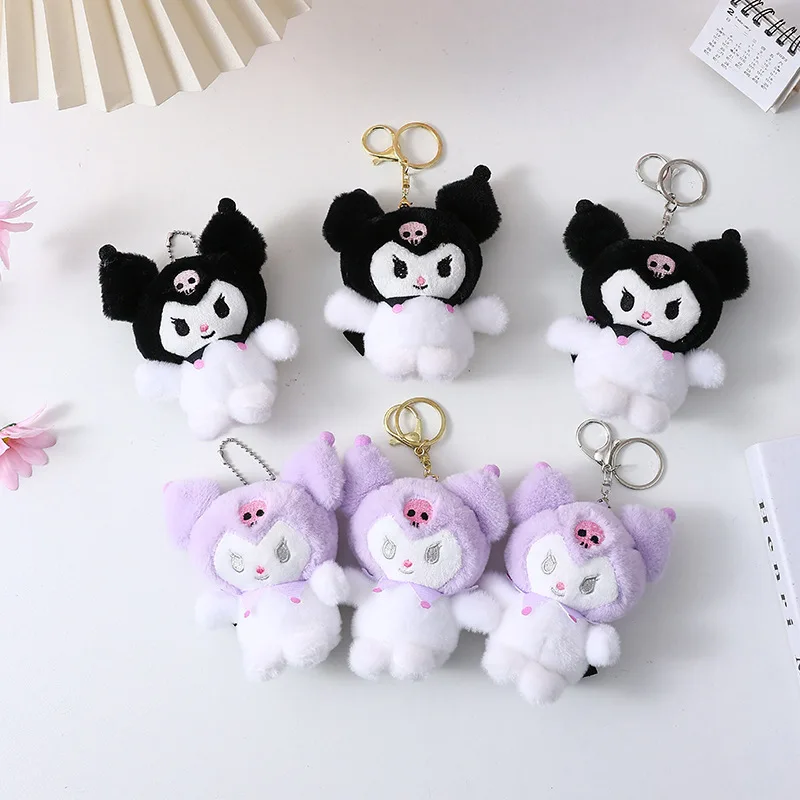 

Sanrio Kuromi Black Demon Plush Keychain Cute Girls Toy Doll Gift