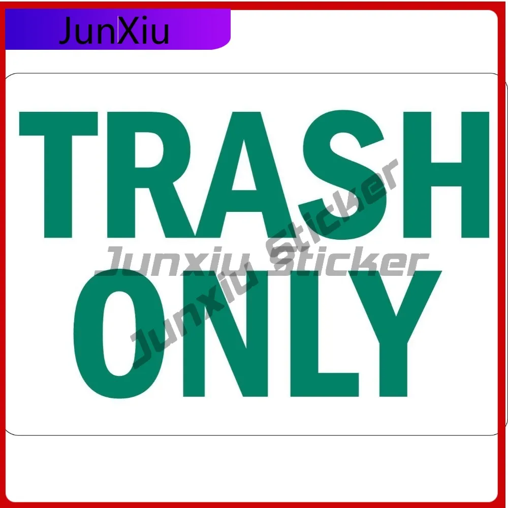 

Trash Only Sign,Vinyl Cute Car Walls Window Walls Camper Van Camper Van Decal Sticker Vintage Vintage Aesthetic Retro Cool