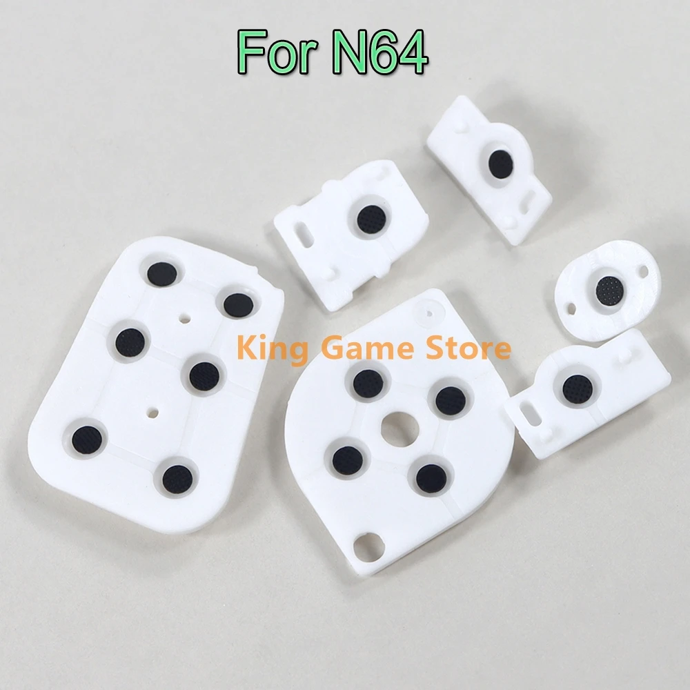 20 مجموعات استبدال لوحدة تحكم N64 Joy Pad زر موصل بطانة حماية من السيليكون لأجزاء إصلاح المطاط N64 N64