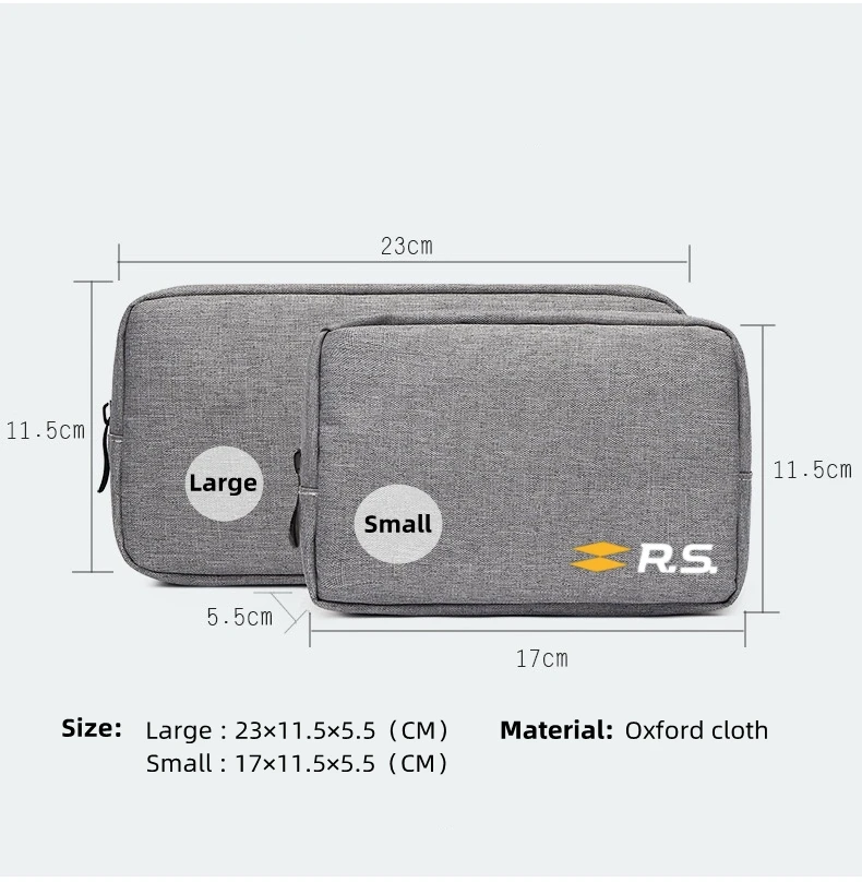 Storage Bag Mobile Hard Drive U Disk Charger Protable Storage Box For Renault RS Clio Scenic Logan Megane Koleos Sandero Safrane