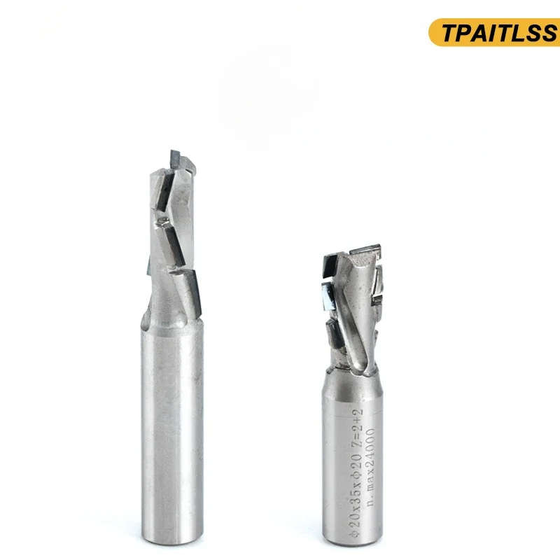 Diamond Spiral Milling Cutter PCD Corn End Mill Engraving Slotting Tool for Silicate Board Anti-Bite MDF Solid Wood