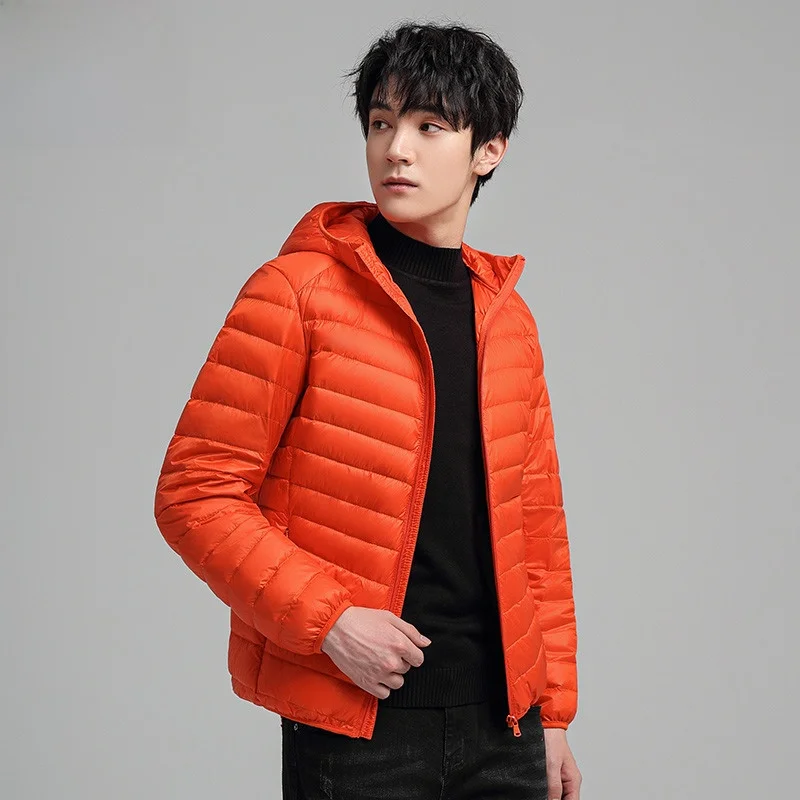 

Paul New Men's Lightweight Padded Jaet Winter ort Stand Collar Casual Lightweight Warm Faionable Hooded Outdoor Sportswear