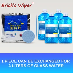 Erick's Wiper 10X Car Windshield Wiper Glass Washer Auto Solid Cleaning Cleaner Compact Effervescent Tablets Water Clean Window