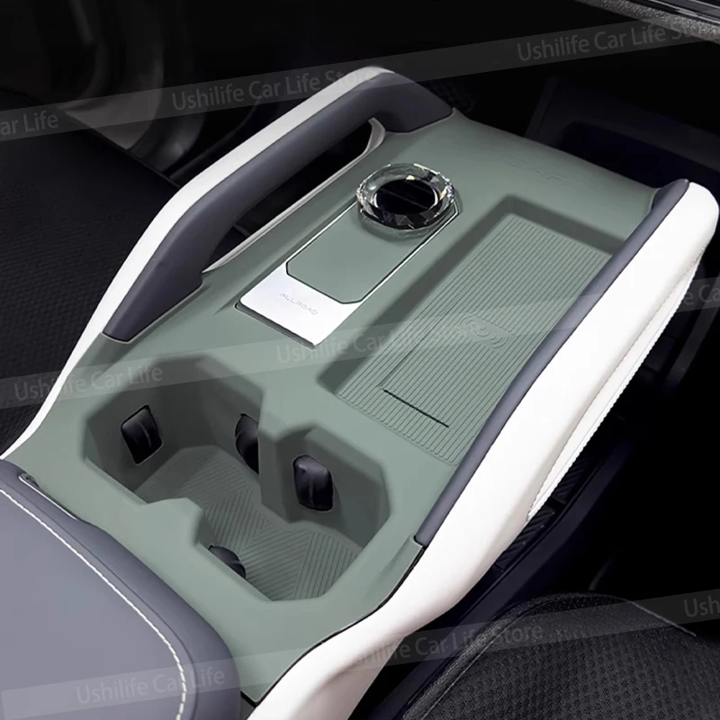 For Chery iCAR 03 2024 2025 Car Central Gearshift Panel All-inclusive Water Cup Silicone Pad Window Lift Button Protection Cover