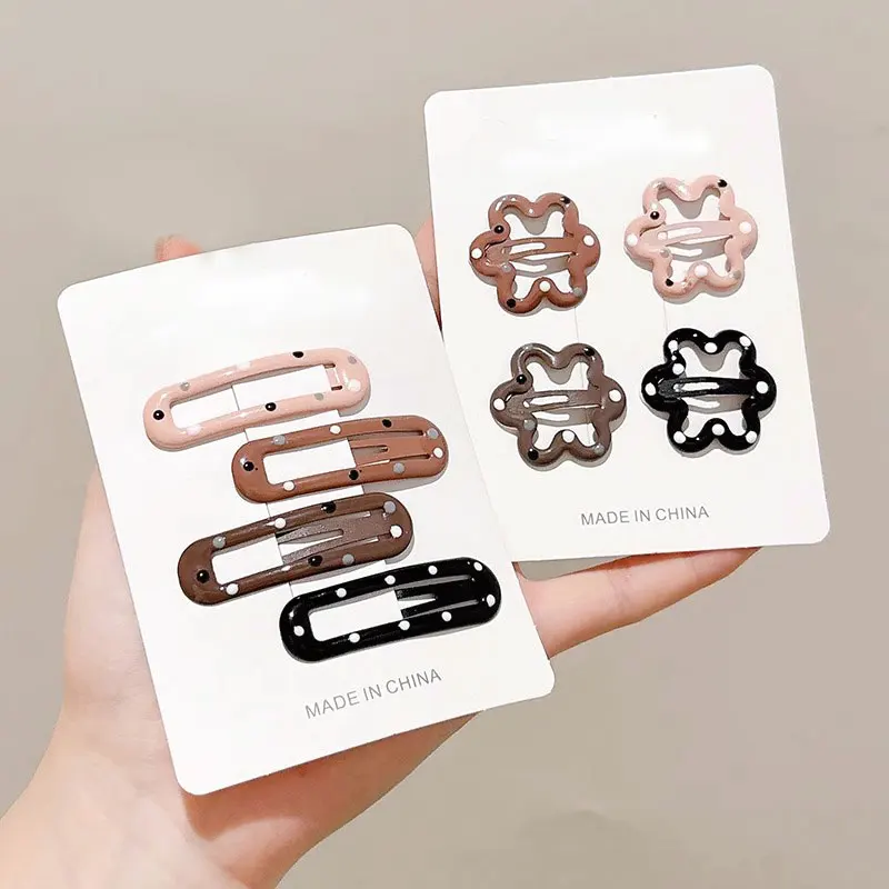 4Pcs Polka Dot Hair… - image