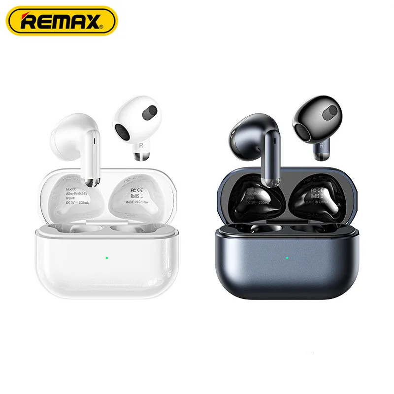 Remax Zinc Alloy True Wireless Stereo Earbuds Earphone For Music & Call Bluetooth 5.3 Headphone AlloyBuds M3