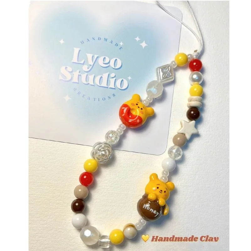 الكرتون ديزني ويني ذا بوه الخنزير الصغير لطيف الإبداعية نمط الأزياء تنوعا مفيد المحمول سلسلة تزيين مُثبت بالجملة