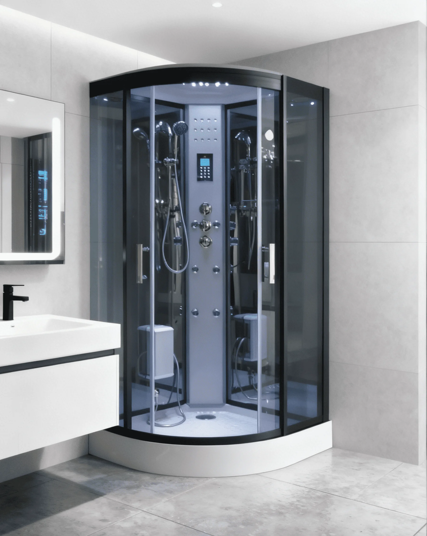 Custom Size Great Cheap Price Contain Bathroom Cubicle Steam Cabin Bath Shower Rooms