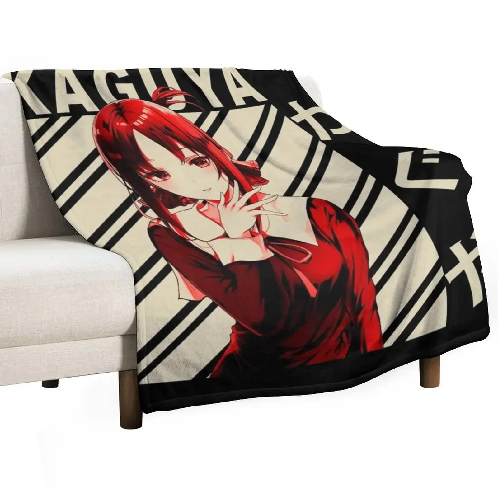 kaguya shinomiya - Vintage Art Throw Blanket Retros Loose cosplay anime Blankets