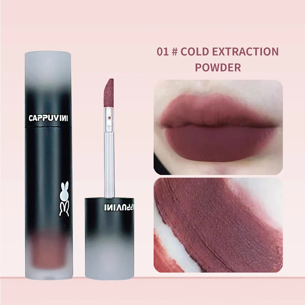 Cappuvini Matte Velvet Lip Glaze Waterproof And Smudge-proof Lip Gloss Long-lasting Lipstick - view 3