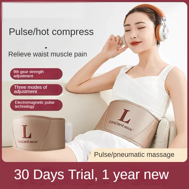 

Household Waist Massager Abdominal Hot Compress Belly Warming Device Belt Electric Pulse Device Relieves Soreness