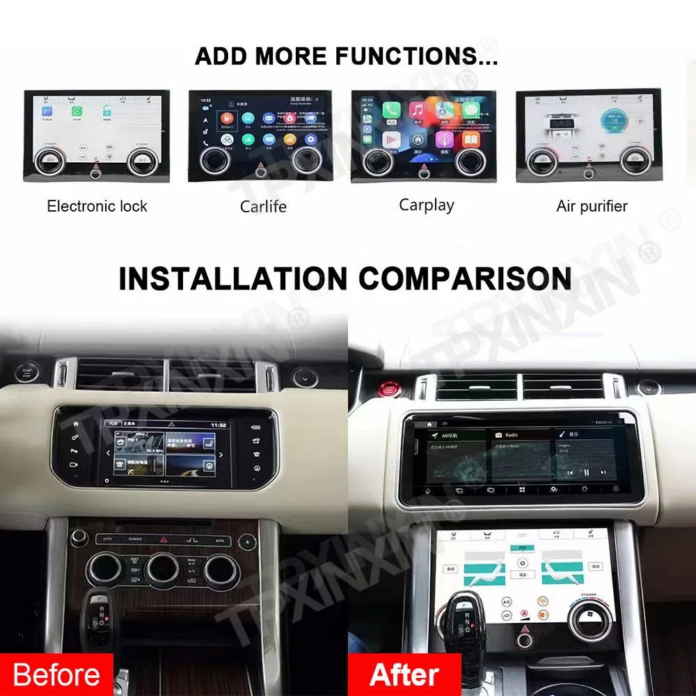 10 Inch Car LCD Air Conditioning Screen Board Panel AI For Land Rover Range 2013-2017 Auto Air Conditioner Touch Screen Parts