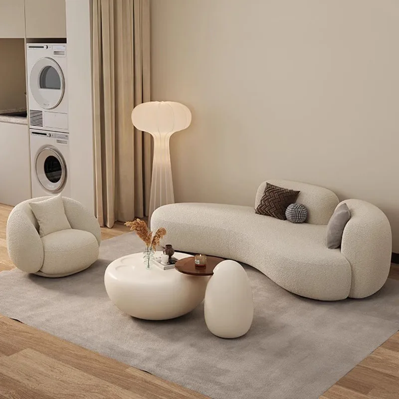 Multifunktion ales Wohnzimmer Sofa elegante moderne weiße minimalist ische Sofa Wohnung Interieur Woon kamer Banken Home Decoration